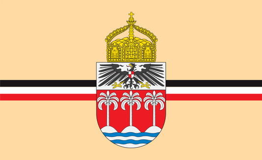 Deutsch Samoaflagge,ehem. Deutsche Kolonie 1914 mit Wappen