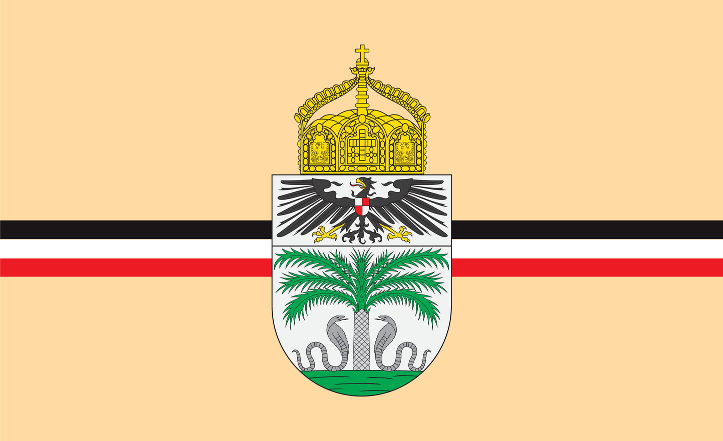 Deutsch Togoflagge 1914, ehem. Deutschland