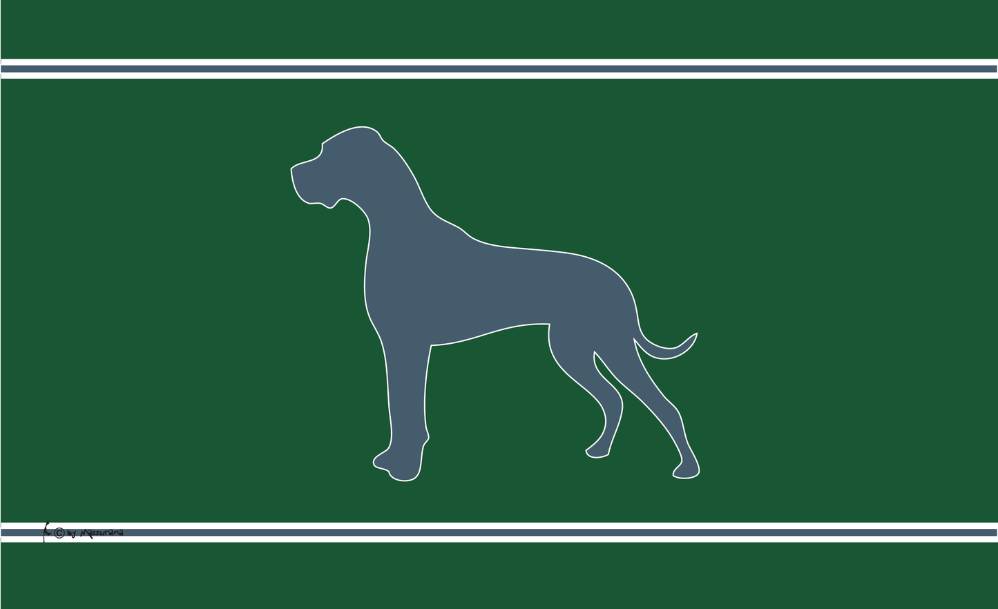 Dogge 17-1, Hundeflagge ,Tierflaggen, Sportflaggen, Vereinsfahnen, Verbandsflaggen