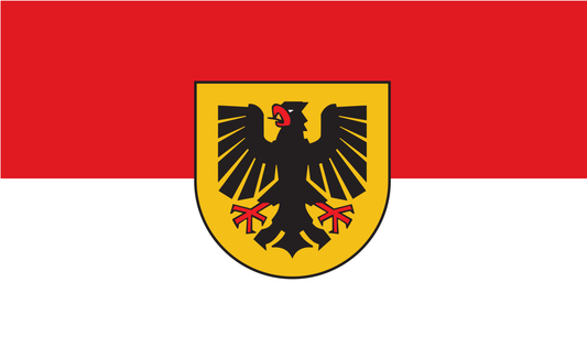 Drapeau de Dortmund, Rhénanie-du-Nord-Westphalie