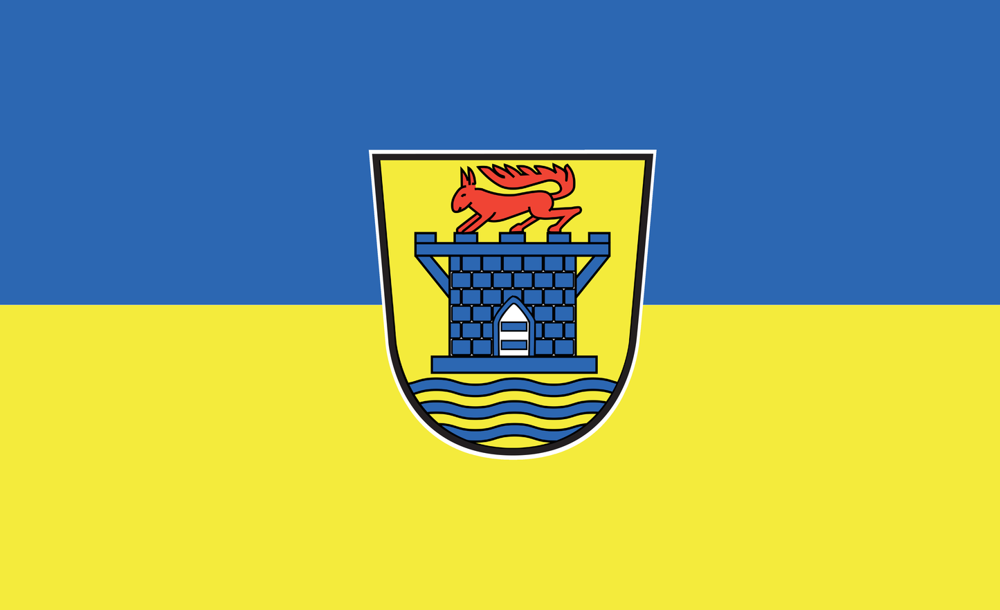 Eckernförde, Eckernförde Flagge, Schleswig-Holstein, Städteflagge, Gemeinden