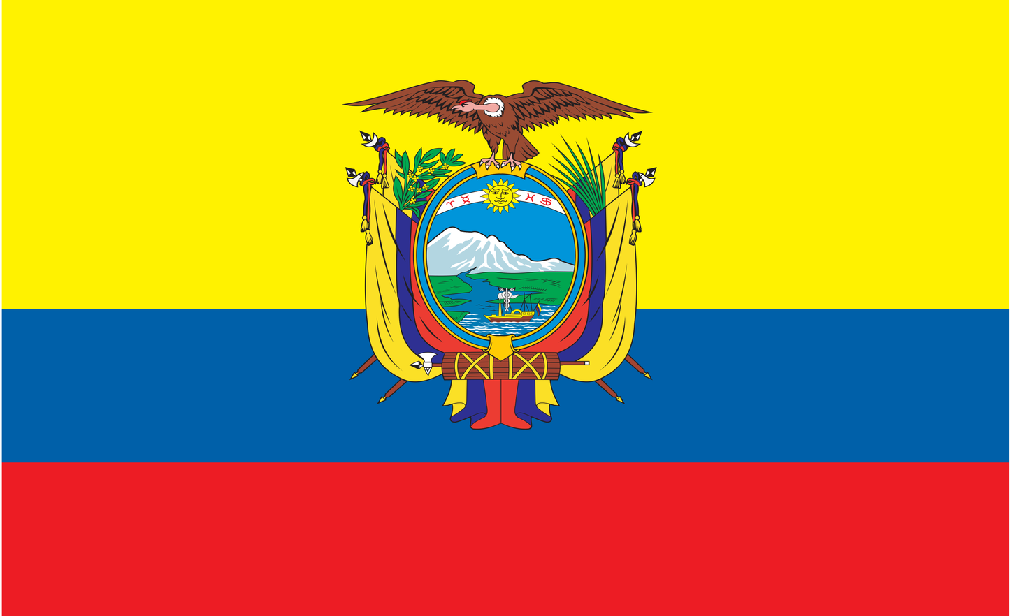 Ecuadorflagge, Ecuador, Nationalfahnen