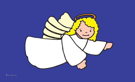 Engel-Flagge,1, Spassfahnen, Fantasiefahnen, Kinderfahnen