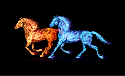 Feuer-Pferdeflagge, Pferd, Pferdefahne