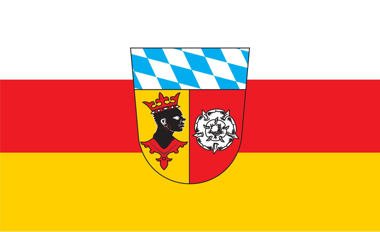 Freising Kreis Flagge Bayern