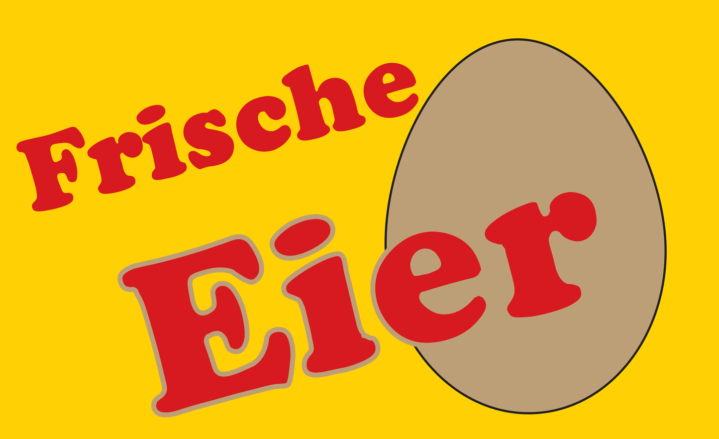 Frische Eierflagge,gelb,Verkauf-, Marketing-, Werbeflagge