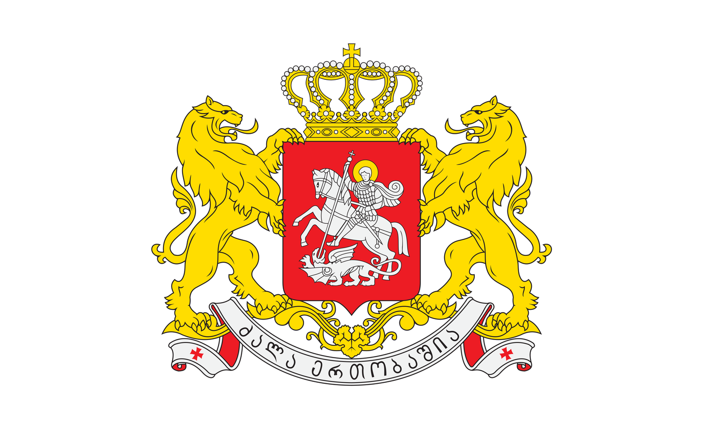 Georgienflagge Wappen, Nationalflaggen, Nationalfahnen