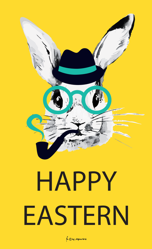 Happy Eastern, Osterfahne, Frühling