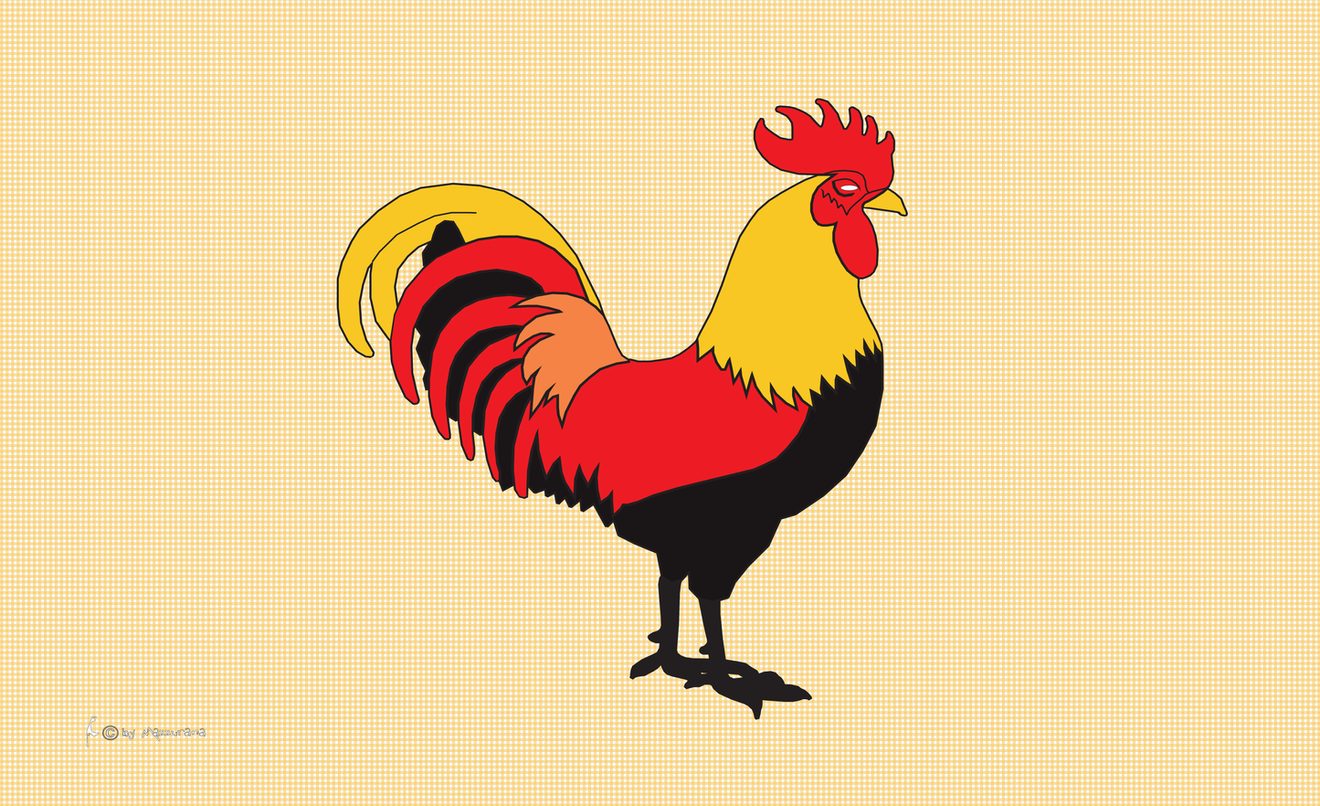 Hahn-Flagge, Muster,Huhn, Hühner, Tierflaggen,Tierzüchter-Flaggen