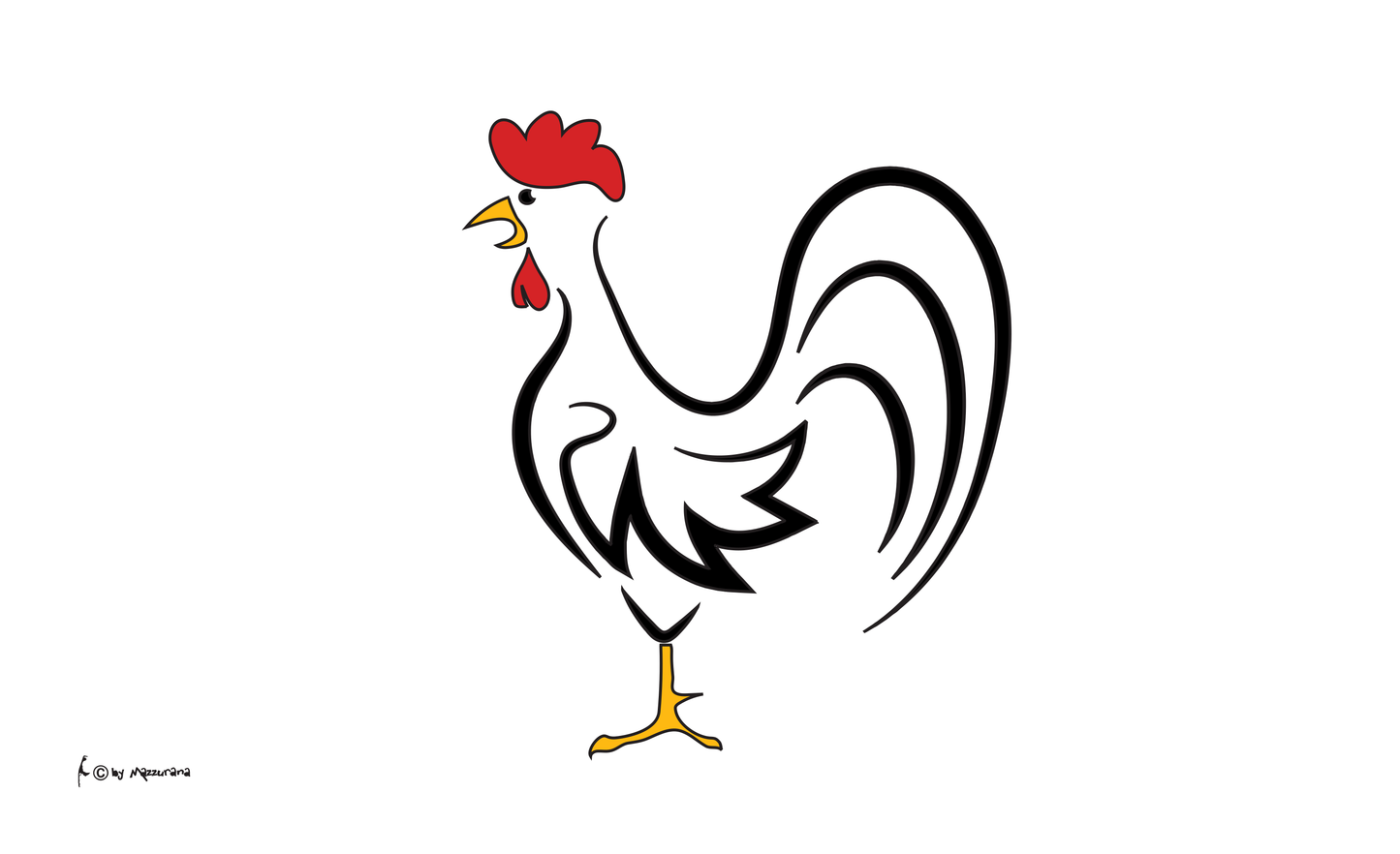 Hahn Flagge 12, Huhn, Geflügelzüchter Flagge