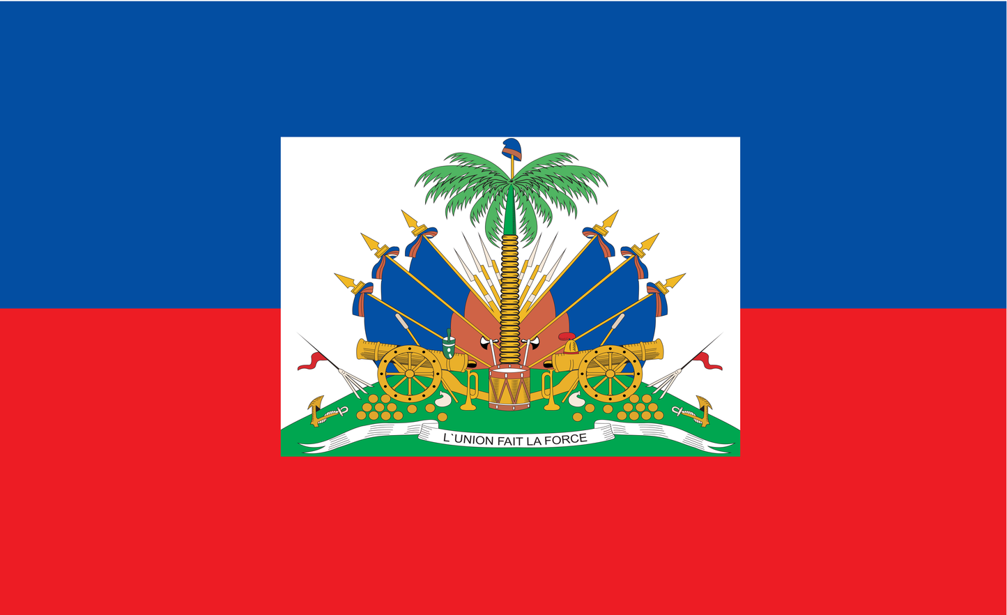 Haitiflagge old, Haiti, Nationalfahnen