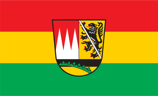 Hassberge Kreis Flagge Bayern