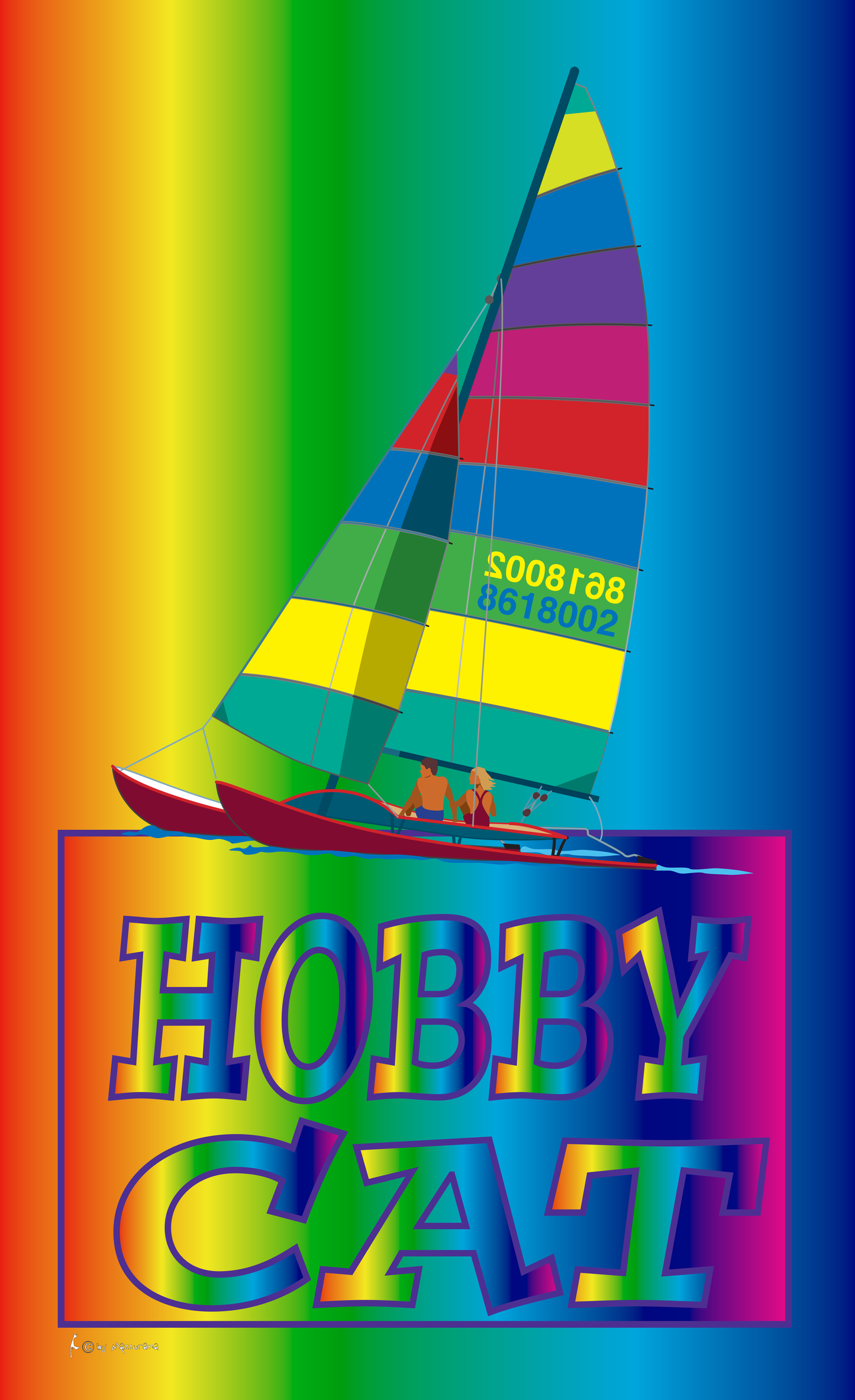 Hobby Cat-Flagge,Maritime-Flaggen,Bootsflaggen,Leuchtturm-Flaggen