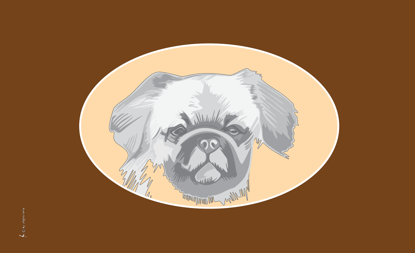 Pekingese flag, 3, dog flag, animal flags, sports flags, club flags, association flags