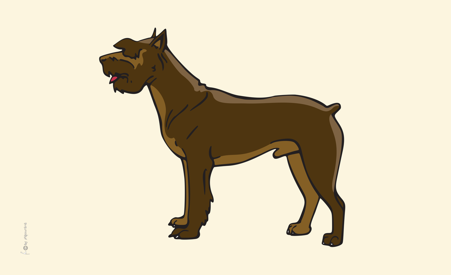 Drapeau Schnauzer, drapeau pour chien, drapeaux d'animaux, drapeaux sportifs, drapeaux de clubs, drapeaux d'associations