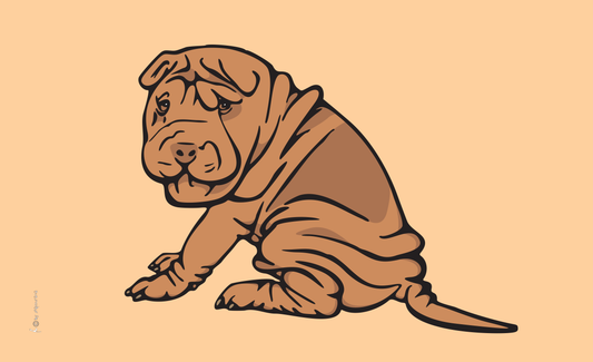 Faltenhund-Flagge, Hundeflagge ,Tierflaggen,,Sportflaggen, Vereinsfahnen, Verbandsflaggen