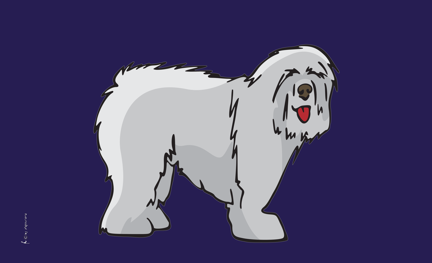 Bobtail-Flagge,4, Hundeflagge ,Tierflaggen,,Sportflaggen, Vereinsfahnen, Verbandsflaggen