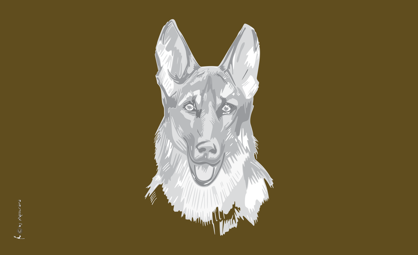 German Shepherd flag, 1, dog flag, animal flags, sports flags, club flags