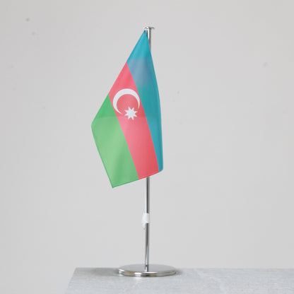 Tischfahne Aserbaidschan – repräsentative Nationalflagge für den Innenbereich