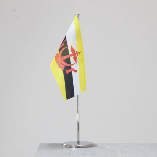 Tischfahne Brunei – repräsentative Nationalflagge für den Innenbereich