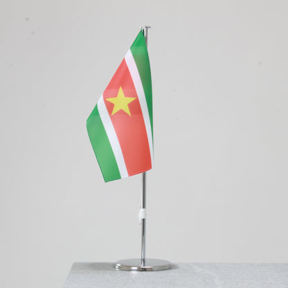 Suriname table flag – representative national flag for indoor use
