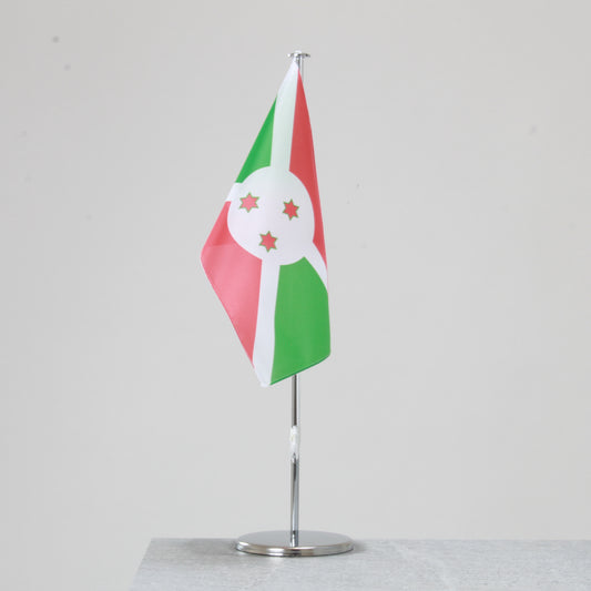 Tischfahne Burundi – repräsentative Nationalflagge für den Innenbereich