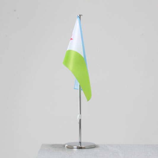 Tischfahne Dschibuti – repräsentative Nationalflagge für den Innenbereich