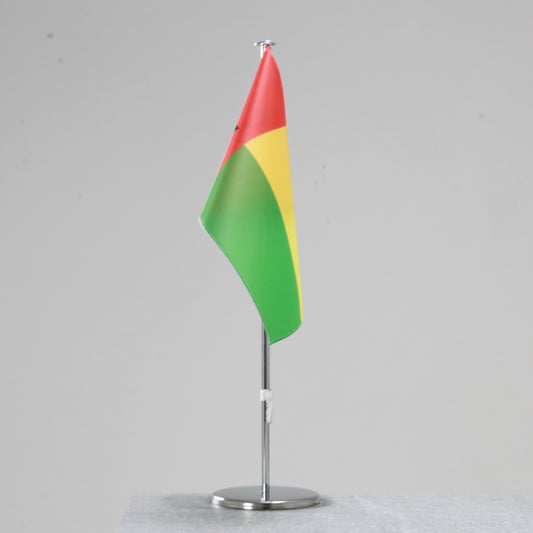 Tischfahne Guinea-Bissau – repräsentative Nationalflagge für den Innenbereich