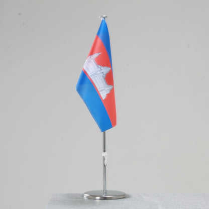 Tischfahne Kambodscha – repräsentative Nationalflagge für den Innenbereich