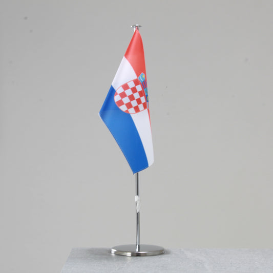 Tischfahne Kroatien – repräsentative Nationalflagge für den Innenbereich