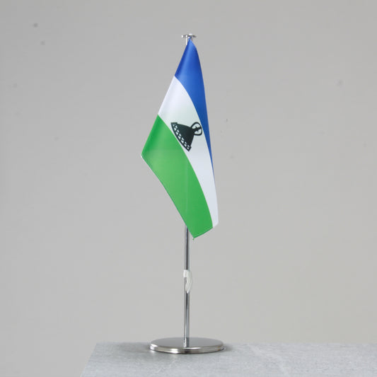 Tischfahne Lesotho – repräsentative Nationalflagge für den Innenbereich