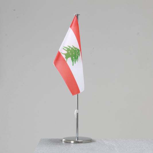 Tischfahne Libanon – repräsentative Nationalflagge für den Innenbereich