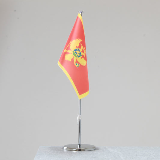 Table flag Montenegro – representative national flag for indoor use
