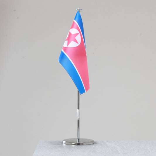 North Korea table flag – representative national flag for indoor use