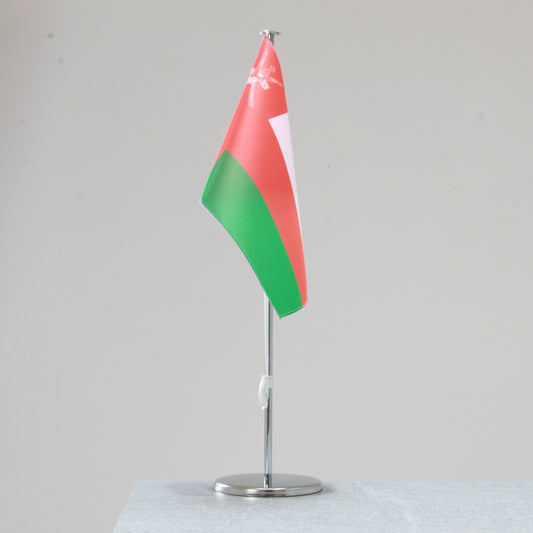 Oman table flag – representative national flag for indoor use