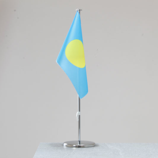 Table flag Palau – representative national flag for indoor use