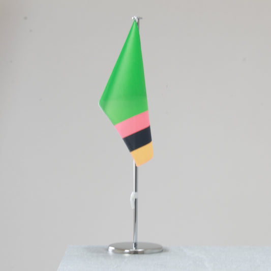 Zambia table flag – representative national flag for indoor use