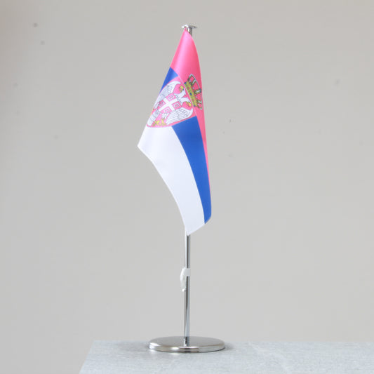Table flag Serbia – representative national flag for indoor use
