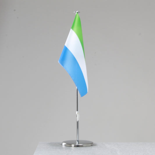 Table flag Sierra Leone – representative national flag for indoor use
