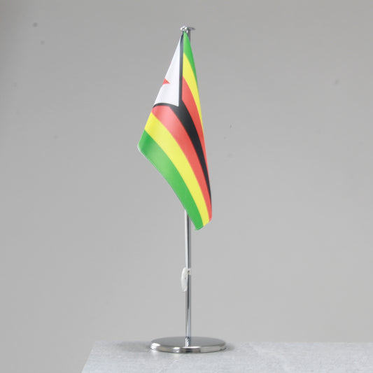 Zimbabwe table flag – representative national flag for indoor use