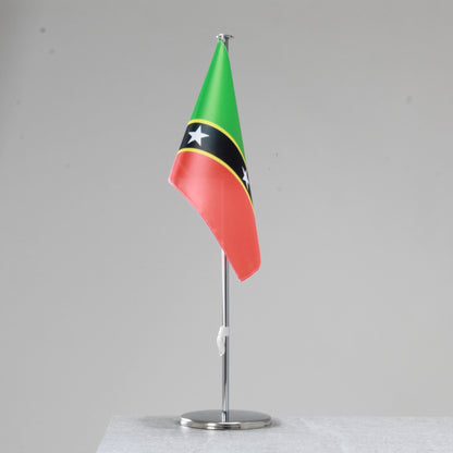 Tischfahne St. Kitts und Nevis – repräsentative Nationalflagge für den Innenbereich