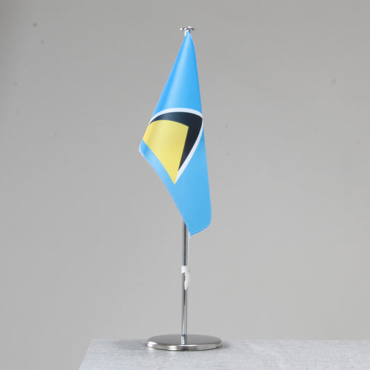 St. Lucia table flag – representative national flag for indoor use