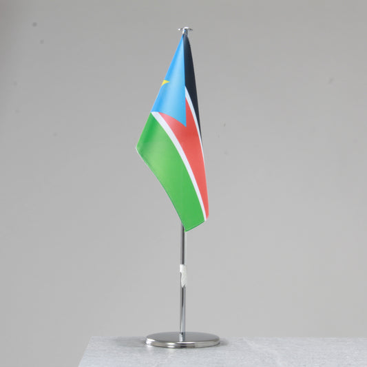 Tischfahne Südsudan – repräsentative Nationalflagge für den Innenbereich