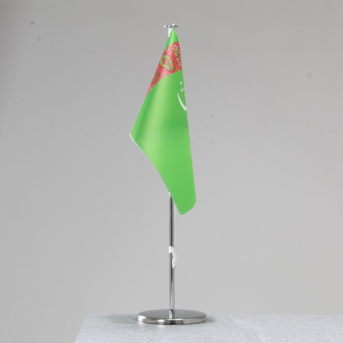 Table flag Turkmenistan – representative national flag for indoor use