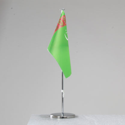 Table flag Turkmenistan – representative national flag for indoor use