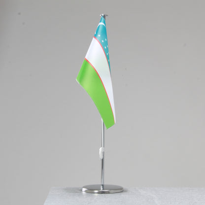 Table flag Uzbekistan – representative national flag for indoor use