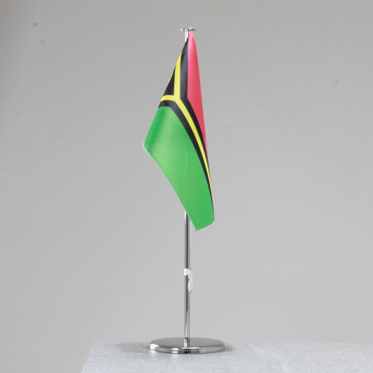 Tischfahne Vanuatu – repräsentative Nationalflagge für den Innenbereich