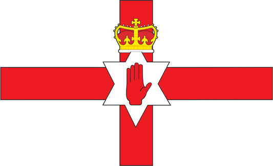 Irlandflagge -Nord, GB, Großbitanienflagge, Nationalfahnen