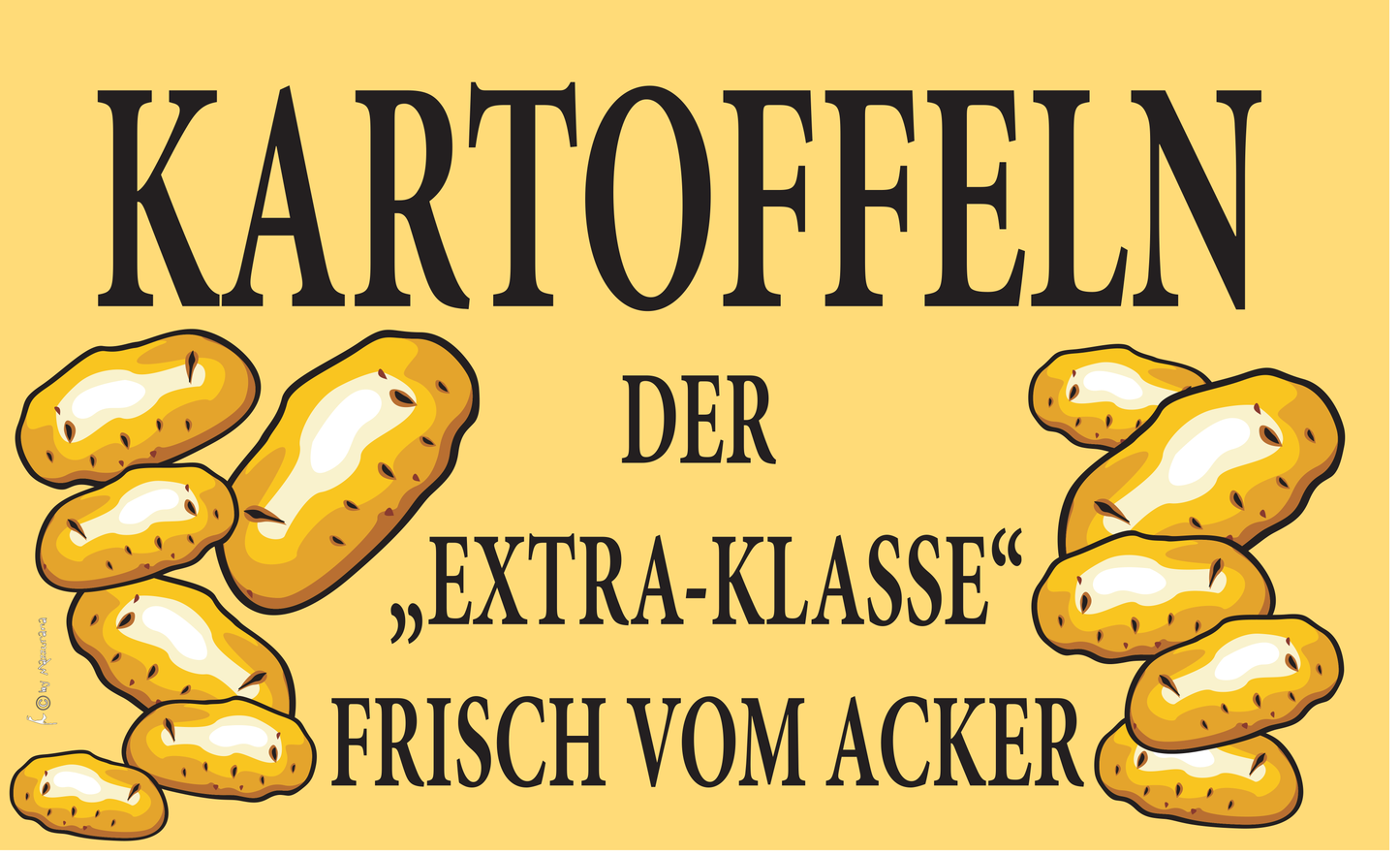 Kartoffeln direkt vom Ackerflagge