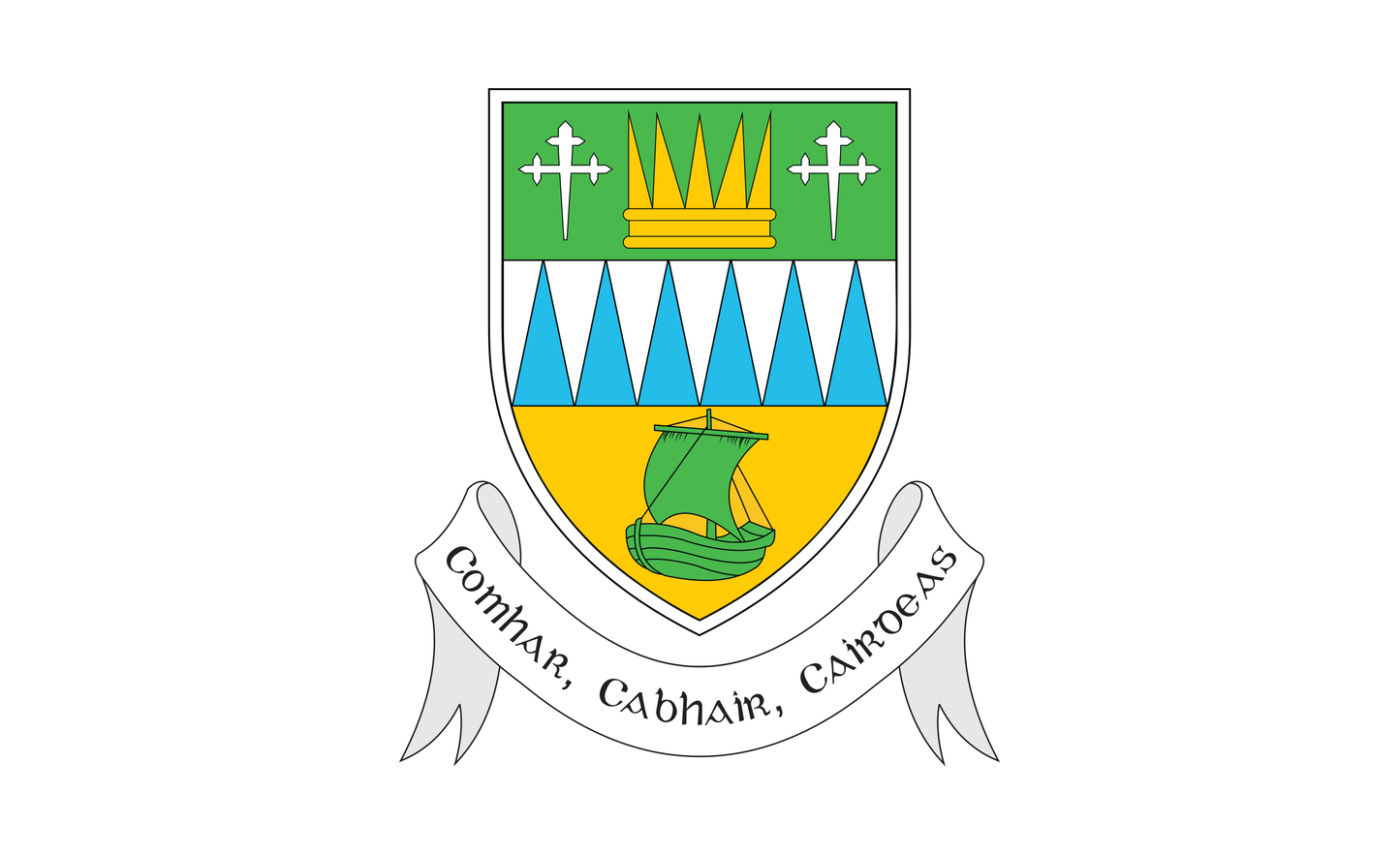Kerry Countyflagge, Irland, Nationalflaggen, Nationalfahnen